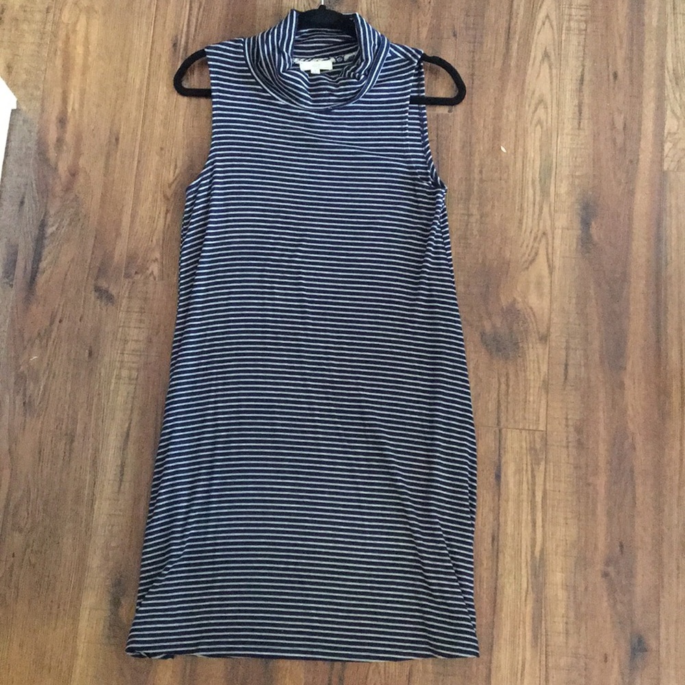 Turtleneck Stretch Cotton Dress